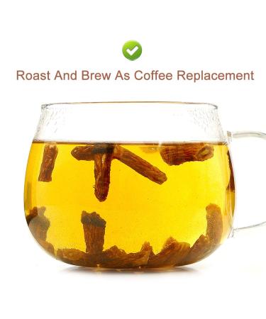 Organic Roasted Dandelion Root Tea - 130g Vegan Non-GMO Gluten-Free | Support Liver Health - Buy Online on SooperMarket.com