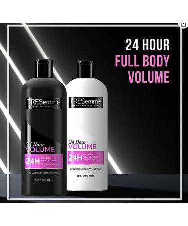 TRESemm 24 Hour Volume Shampoo & Conditioner Bundle - Pro Style Technology, Fine Hair - 28oz (2 Pack) - Buy Online on SooperMarket.com