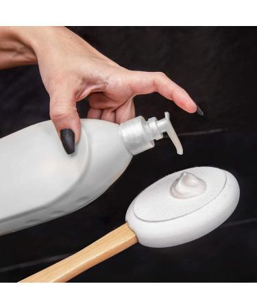 Back Lotion Applicator for Easy Reach Self-Application - Includes Handle, 4 Pads, Hook - Ideal for Cream, Sunscreen, Self Tanner - Buy Online on SooperMarket.com