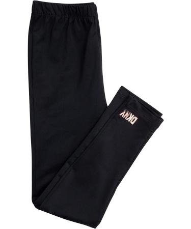 DKNY Girls' 2-Piece Fleece Pullover Sweatshirt & Stretch Leggings Set, Black/White - Size 7 - Buy Online on SooperMarket.com
