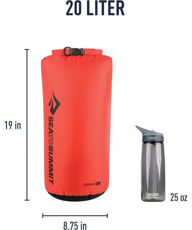 Sea to Summit Lightweight Dry Sack 20L Red - All-Purpose Waterproof Dry Bag - Buy Online on SooperMarket.com