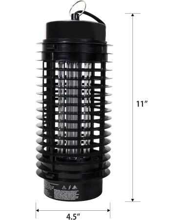 Bite Shield Bug Zapper 800V UV Light Lure Fly Mosquito Insect Trap Killer for Indoor and Outdoor 5.6 Ft AC Power Cord Electronic Fly Zapper for Moths Gnats Patio Home Backyard Camping Black - Buy Online on SooperMarket.com