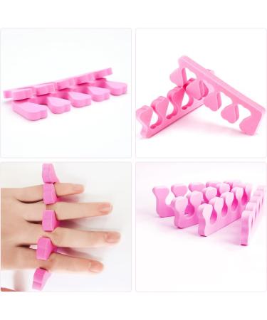 Peach Heart Toe & Finger Separator Set - 24 Pieces | Nail Art Pedicure Tool - Buy Online on SooperMarket.com