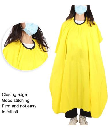 Hairdressing Cape Professional Hairdressing Apron Hair Cutting Dyeing Hairdresser Adjustable Dress Cape Hairdressing Apron Yellow for Barbers and Hairdressers 130 x 120cm - Buy Online on SooperMarket.com