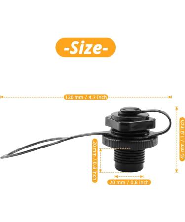 Yonburd Inflatable Boat Air Valve 2PCS Inflatable Boat Spiral Air Plugs One-Way Inflation Replacement Screw for Inflatable Boat - Buy Online on SooperMarket.com