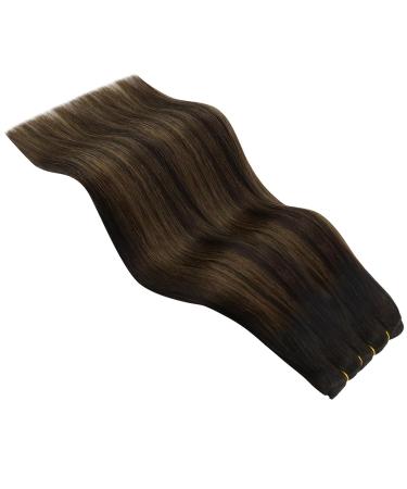 Buy Youngsee Tressen Real Hair Extensions - Dark Brown Ombre 45cm - 100g Remy Weft - International Shipping - Buy Online on SooperMarket.com