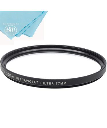 77mm UV Protective Filter for Canon EOS R, EOS 6D, EOS 6D Mark II, EOS 5D Mark IV Camera with EF 24-105mm USM Lens