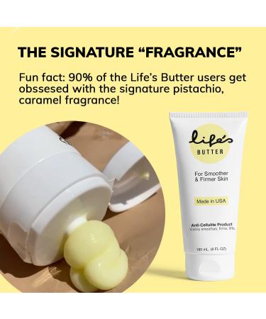 Luxurious Life's Butter Anti-Cellulite Cream with Coenzyme Q10, L-Carnitine & Coconut Oil - Skin Smoothing & Firming Lotion for Cellulite Removal - 6 fl oz - Buy Online on SooperMarket.com