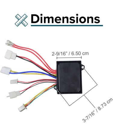 AlveyTech ZK2430-D-FS Control Module for Razor MX350/MX400 (V33+) - Replacement Controller for Electric Scooters & Dirt Bikes - Buy Online on SooperMarket.com