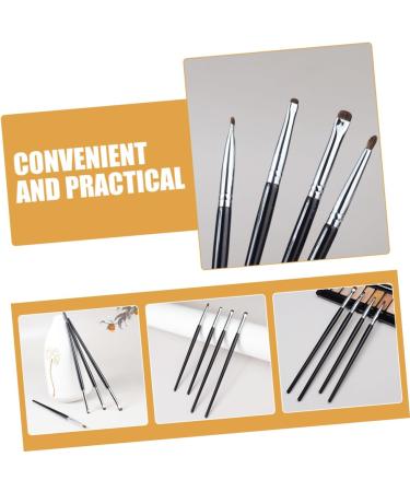Mikinona 4pcs Eyeliner Brush Eye Brush for Makeup Eye Precision Brush Black Makeup Brush - Buy Online on SooperMarket.com