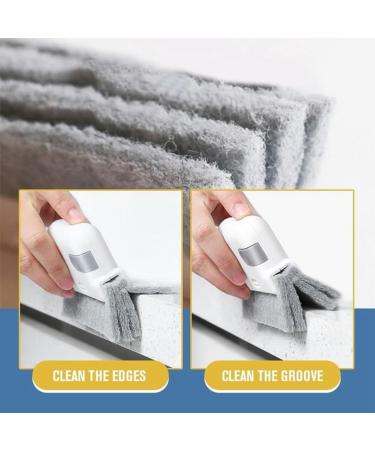 Epodmalx Yellow Window Cleaning Brush Window Sill Slot Cabinet Crevice Brush with Replacement Head Household Cleaning Tools - Buy Online on SooperMarket.com
