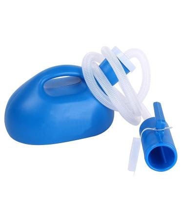 Leakproof Urinal Unisex Urinal Pee Bottle Urinals for Men Spill Proof 2000ML Portable Urine Mobile Bottle Bed Pan(Blue)