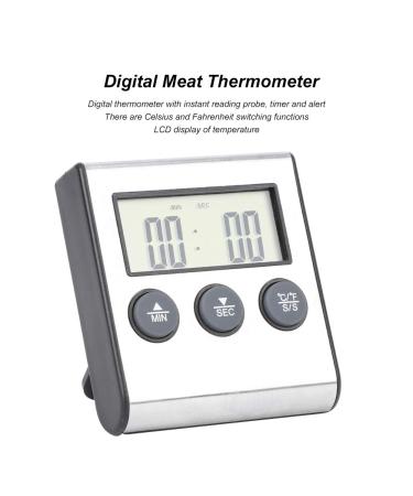 Multifunctional BBQ Grill Thermometer with Instant Reading Probe and Alarm - 50-300 F - Buy Online on SooperMarket.com
