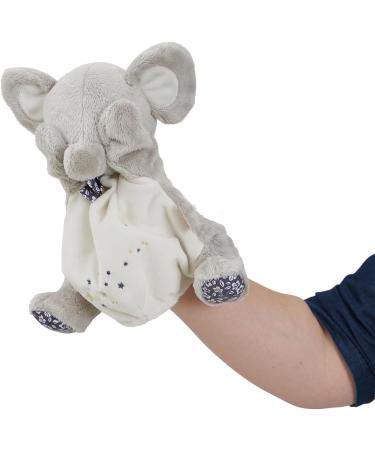 Kaloo Petites Chansons Grey Elephant Hand Puppet Plush 24 cm - Soft Toy for Babies - Early Learning Toy - Buy Online on SooperMarket.com