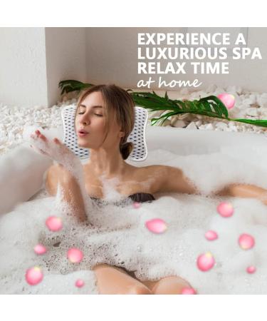 Conbella Luxury Bath Pillow for Tub - Slip Resistant, Waterproof for Neck and Back Support - Relaxing Spa Essential - Buy Online on SooperMarket.com