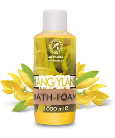 Bubble Bath Foam with Ylang Ylang Essential Oil 1000ml - Body Care for Good Sleep and Relaxation - Aromatherapy Spa Experience - Buy Online on SooperMarket.com