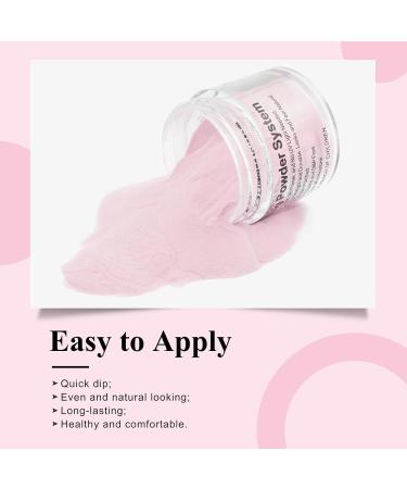 French Manicure Foundation Dip Powder Set - 28g/Box, Pink & White Colors, No UV/LED Cure, 1oz per box - Clear Pink Dip-Clear Pink-UKA - Buy Online on SooperMarket.com