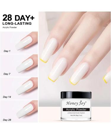 28g Acrylic Nail French Manicure Powder - Professional White HJ-NAP016 - Buy Online on SooperMarket.com