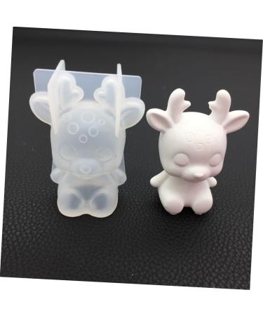 STOBOK Epoxy Deer DIY Silicone Mold Deer Antler Halloween Party Favors Halloween Decor De para Gelatinas Unicorn Silicone Epoxy Mold House Gifts White Resin Deer 3D Silica Gel Christmas - Buy Online on SooperMarket.com