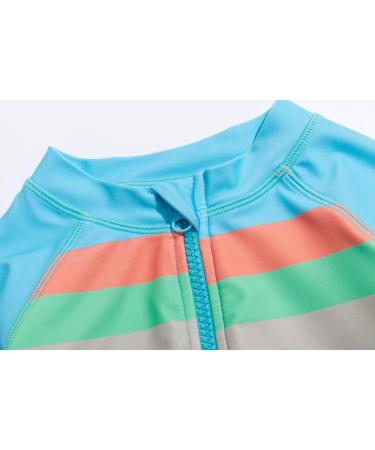 BONVERANO Baby Boys Swimsuit UPF 50+ Sun Protection Full Zipper One Piece Swimwear 2-3 Years Stripe - Buy Online on SooperMarket.com