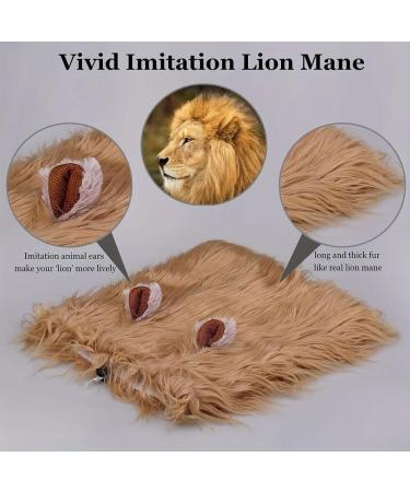 Lion Mane For Dog Lion Mane Costume For Dog Lion Mane For Dogs Large Dog Lion Mane Black Realistic Lion Mane Wig For Head Circumference 6/11/14.5inch (coffee M-11inch) M-11inch coffee - Buy Online on SooperMarket.com