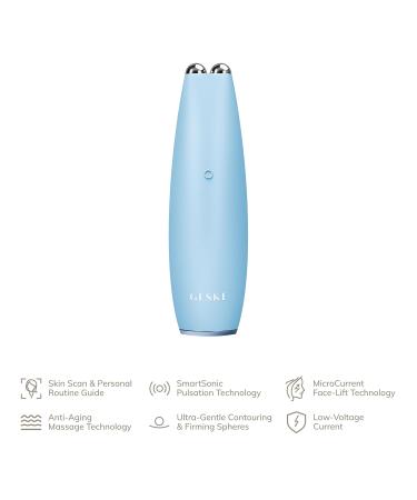 Geske SmartAppGuided Microcurrent Face-Lift Pen - 6 in 1 Anti-Aging Skincare Tool for Wrinkle-Free Youthful Skin - Aquamarine - Buy Online on SooperMarket.com