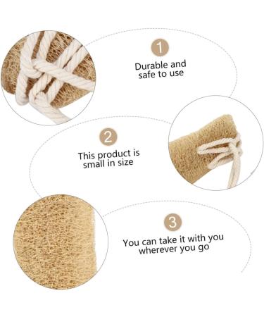 Beavorty Loofah Bath Towel & Body Scrubber - Exfoliating Shower Strap for Smooth Skin | Travel-Friendly Natural Back Scrubber - Buy Online on SooperMarket.com