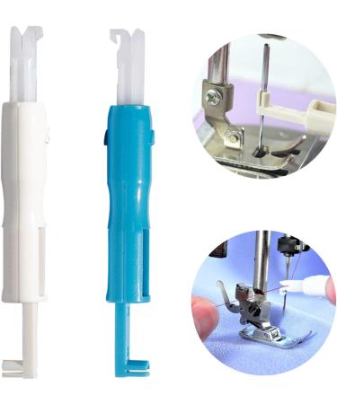HOYOLS Machine Needle Inserter & Threader - Automatic Sewing Tool for Household Machine Threading - Blue & White (2pcs) - Buy Online on SooperMarket.com