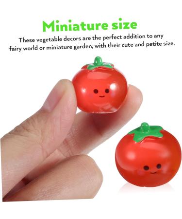 OFFSCH 8 Pcs Little Vegetable Doll Bell Peppers Sweet Peppers Broccoli Statue Cartoons Garlic Bonsai Artificial Vegetables for Decor Fairy Decor Mini Food Fake Vegetables Pumpkin Resin - Buy Online on SooperMarket.com