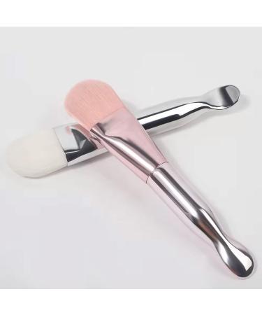 Face Mask Applicator Brush - Dual-Ended Soft Bristles Tool for Mud Clay & Charcoal Masks | Rose Gold Cosmetic Beauty Spatula for Creams & DIY Skincare - Buy Online on SooperMarket.com