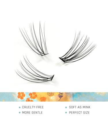 LANKIZ Cluster Lashes - DIY Featherlight Synthetic Eyelash Extension Wisps - Reusable Soft False Eyelashes - Natural Look - 10D+20D (9-14mm) - Buy Online on SooperMarket.com
