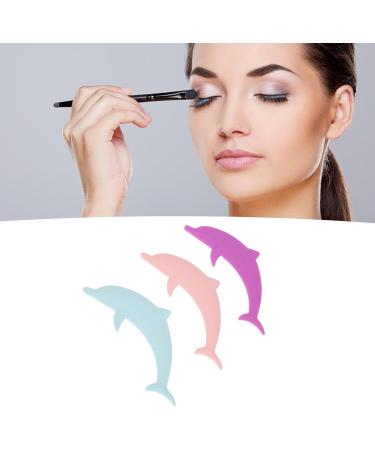 3pcs Silicone Eyelash Applicator Baffle Multifunctional Tool for Eyebrow Pencil Eyeshadow Mascara - Buy Online on SooperMarket.com