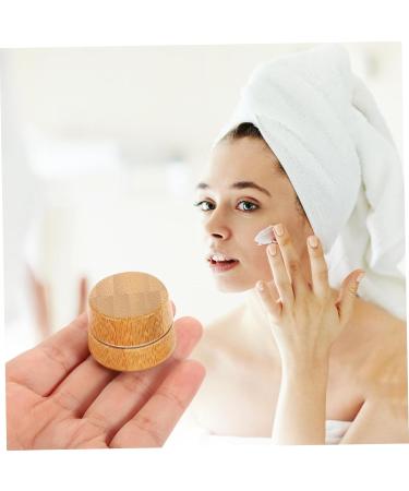 TENDYCOCO Aluminum Tin Box Empty Cream Jar Lip Balm Containers Tins Sample Containers Small Containers Aluminum Tin Cans Empty Makeup Jars Candle Tin Jar Travel Bamboo Daily Use Screw Cap - Buy Online on SooperMarket.com