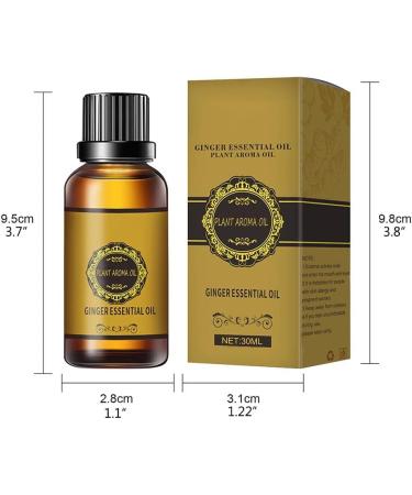 Hidyliu Organic Ginger Oil for Lymphatic Drainage & Spa Massage - Natural Swelling Relief - Buy Online on SooperMarket.com