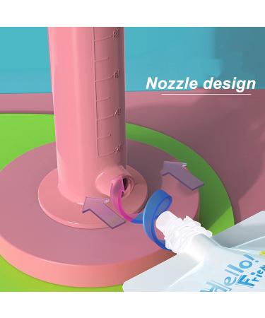 Squeeze Station 7pcs Baby Food Pouch Maker | Reusable Pouches | Portable DIY Fruit Puree Filler - Pink - Buy Online on SooperMarket.com