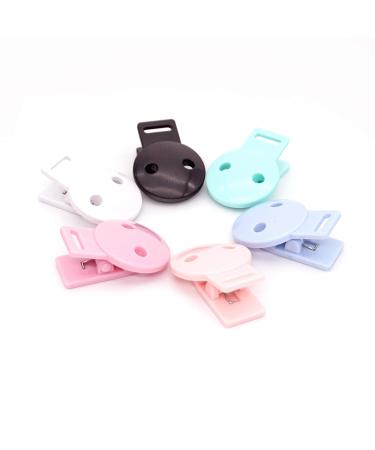 18pcs Round Plastic Pacifier Clip Clasps for DIY Soother Holder - Baby Accessories - Buy Online on SooperMarket.com
