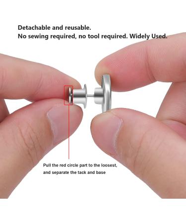 Adjustable Reusable Jean Buttons Set | Metal Pants Button Replacement - 12 Sets | No Sew, No Tools Required | Instantly Tighten Loose Jeans - Buy Online on SooperMarket.com