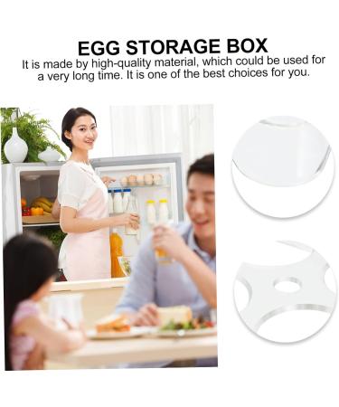 KOMBIUDA Egg Storage Box Tray Storage Drawer Fridge Fresh Egg Holder Egg Storage Case Server Universal Assorted Color 14.8x9.7x2cm - Buy Online on SooperMarket.com