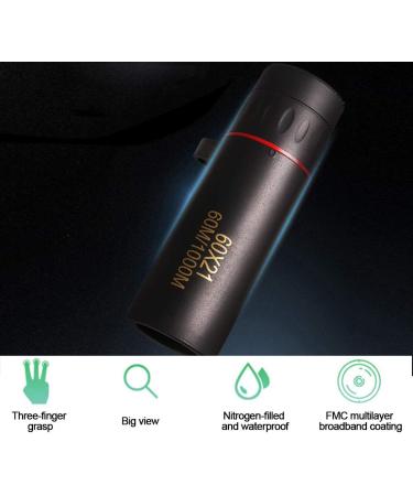 ZUZU Babe Pocket Monocular Telescope for Adults - Mini High Powered Handheld Monocular for Bird Watching, Hunting, Camping, Hiking, Live Concerts - Black - Buy Online on SooperMarket.com