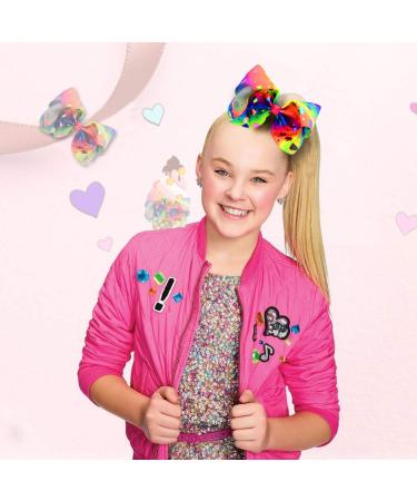 8 Inch Unicorn Hair Bow for Girls - JoJo Siwa Style Hair Barrette Accessory | Best Xmas Gift - Buy Online on SooperMarket.com