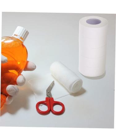 Healifty 5 Rolls Pressure Tape Elastic Wrap Bandages - Self Adherent Zither Finger Tape | Non-woven Fabric Athletic Wrap - 500x2x0.1cm White - Buy Online on SooperMarket.com
