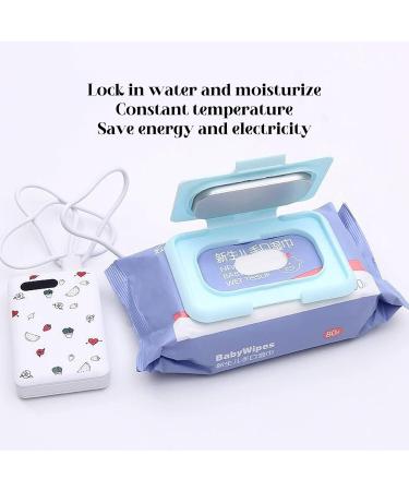 Portable Baby Wipe Warmer & Wet Cloth Dispenser - Keeps Baby Wipes Moist & Warm (Light Blue) - International Shipping - Buy Online on SooperMarket.com