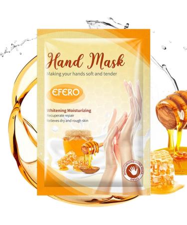 Moisturizing Hand Mask Gloves (3 Pairs) with Honey | Ultimate Hand Care for Dry Aging Cracked Skin - Buy Online on SooperMarket.com