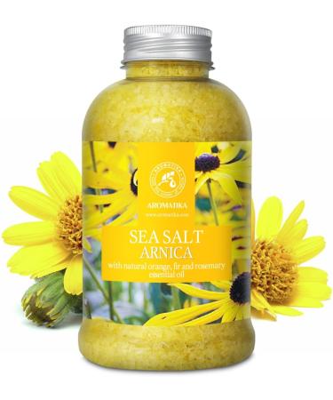 Arnica Bath Salts 21.16 Oz with Rosemary Orange & Fir Oils - 100% Natural Sea Salt - Relaxing Body Care for Good Sleep and Beauty - Buy Online on SooperMarket.com