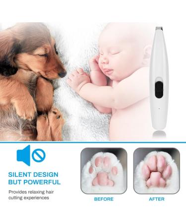 Dog Clippers Welltop Dog Grooming Clippers Low Noise USB Rechargeable Pet Hair Trimmer Cordless Clippers for Small Dogs Cats Pet Electric Clipper for Hair Around Face Eyes Ears Paws Rump (White) - Buy Online on SooperMarket.com