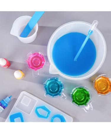 LET'S RESIN Silicone Measuring Cups Set - 600ml & 100ml | Resin Supplies for Epoxy Resin Mixing | Easy to Clean & Durable | Silicone Stir Sticks Included - Buy Online on SooperMarket.com