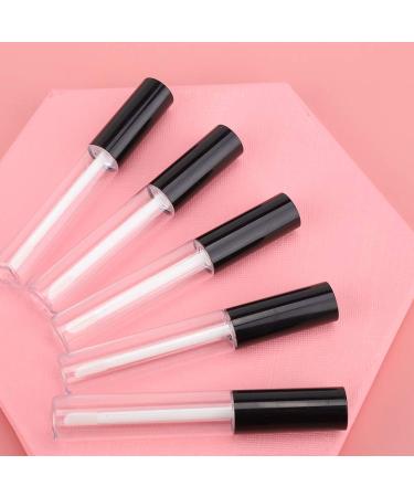 Filfeel 50 Pack 10ml Clear Lip Gloss Containers - Refillable Travel Vials for Lipstick Lip Balm & Sampling - Buy Online on SooperMarket.com