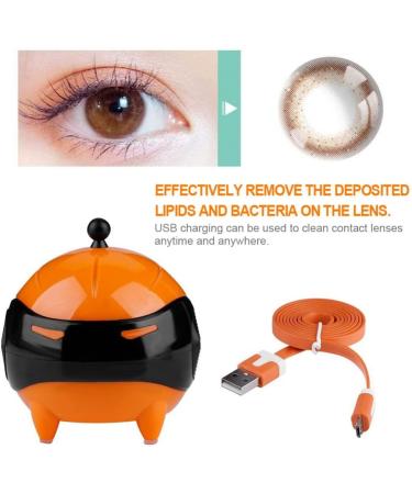 Portable USB Contact Lens Cleaner - Ball Mask Shape Automatic Cleaning for On-the-Go | International Shipping - Buy Online on SooperMarket.com