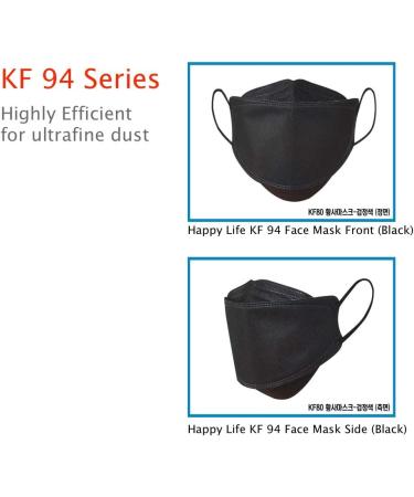GoodDay English Black KF94 Dust Face Mask - 10 Pack for Adults - Large Size - International Shipping Available - Buy Online on SooperMarket.com