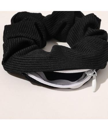 Rapoyo 4-Piece Colorful Hair Ties with Zipper Bag | Stylish Scrunchies & Elastic Hair Bands for Women & Girls - Perfect Ponytail Accessories - Buy Online on SooperMarket.com